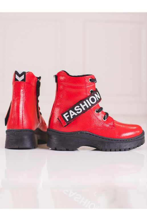 Boots girly Potocki fashion Red