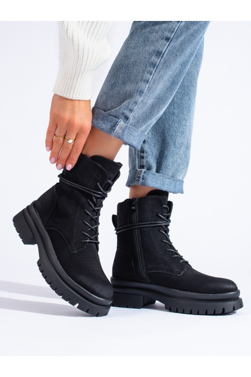 black of suede women's boots