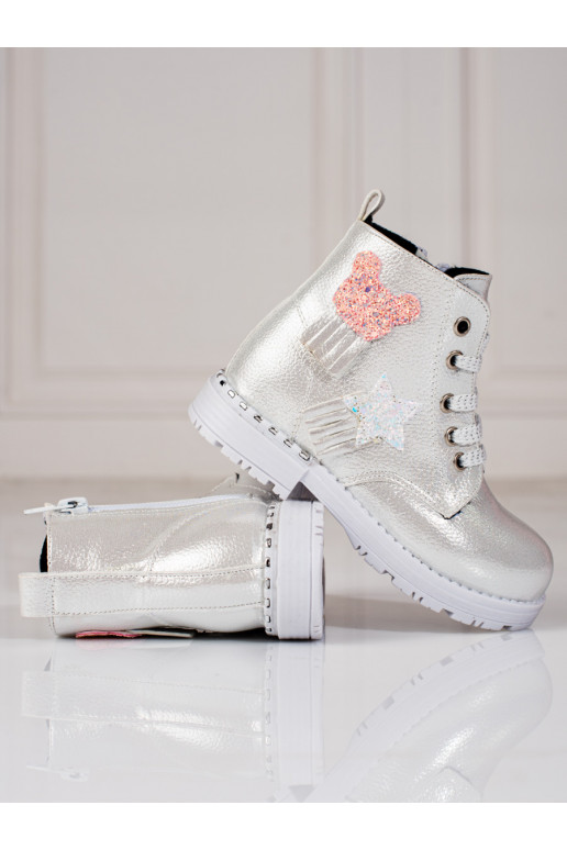 Boots girly silver