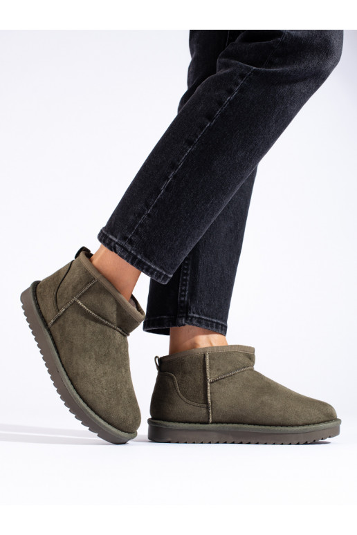 khaki colors Women's snow boots