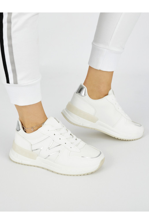 White color comfortable Sneakers model shoes