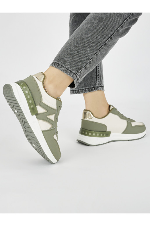 green color comfortable Sneakers model shoes