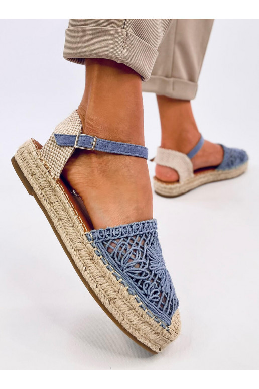 sandals openwork espadrilles PREMAT DENIM BLUE