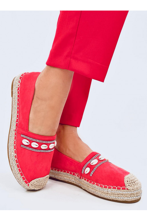 espadrilles with shells OCEAN ORANGE