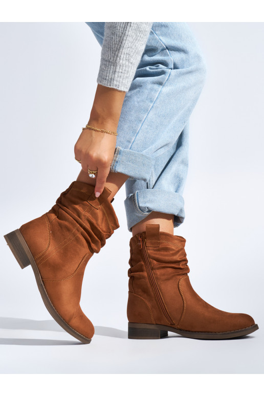 of suede Brown color women's boots