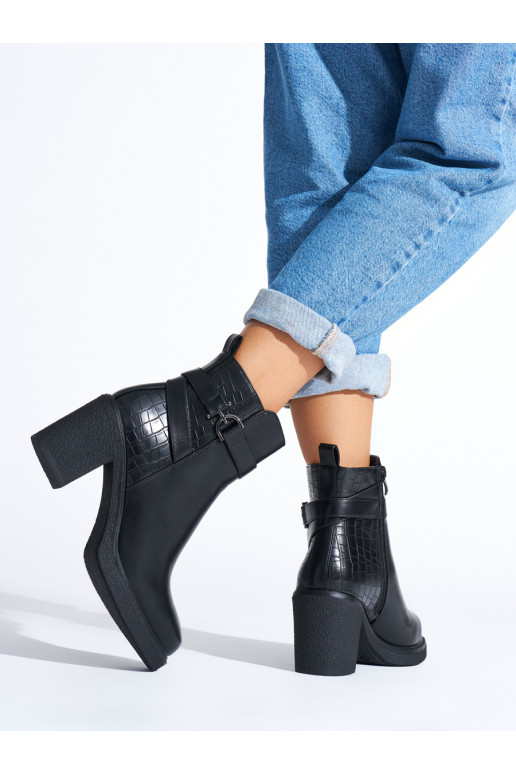 black women's boots on the heel