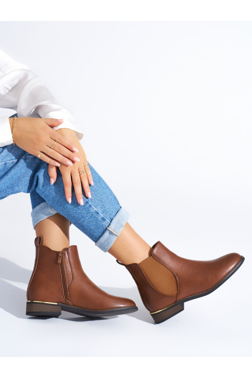 Brown color classic women's boots