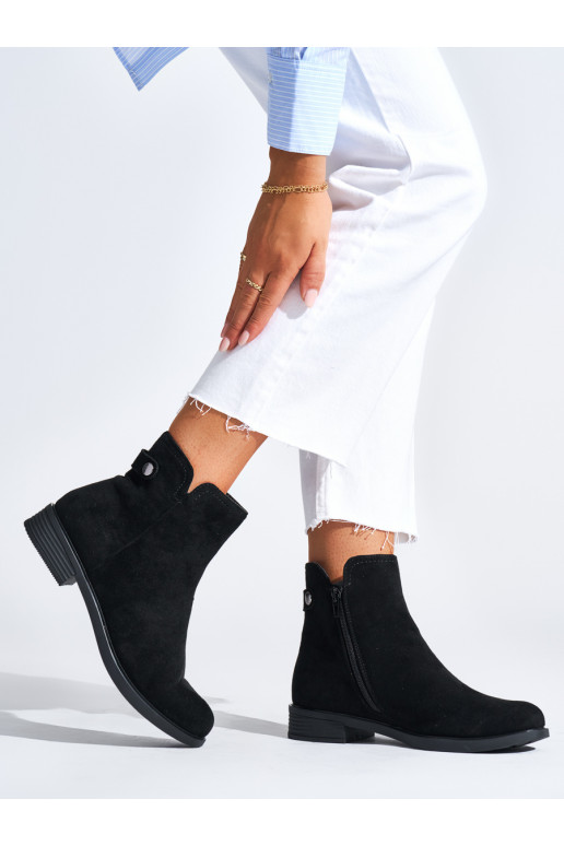 of suede black women's boots