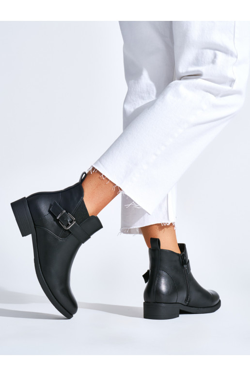 black women's boots flat