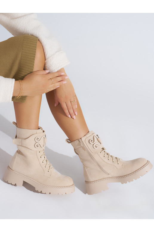 of suede beige women's boots