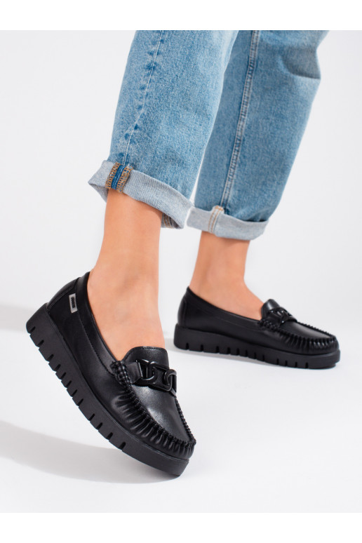 black women's moccasins with platform