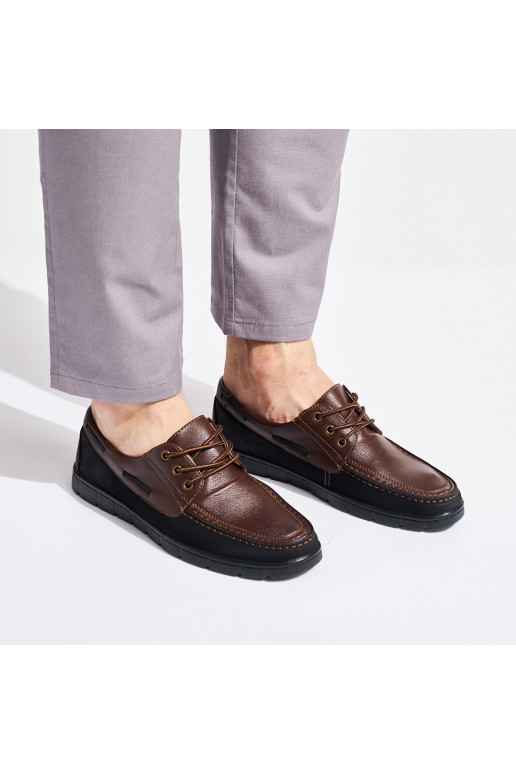 Mens Brown color shoes tied