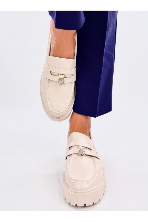 Moccasins with platform RIMET BEIGE