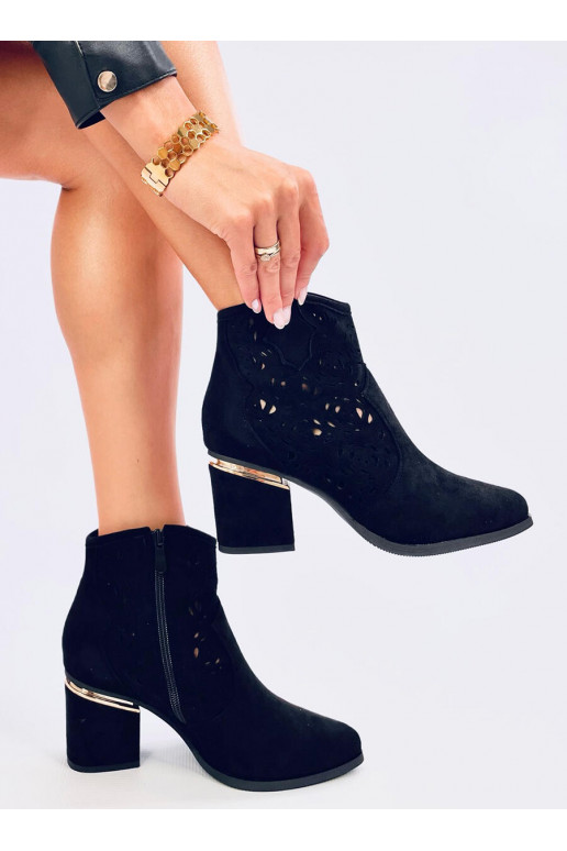 Boots openwork on highheels DONOVAN BLACK