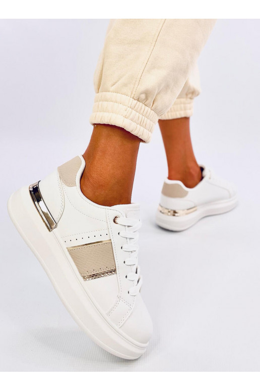 Sneakers model shoes with platform HOLMS BEIGE