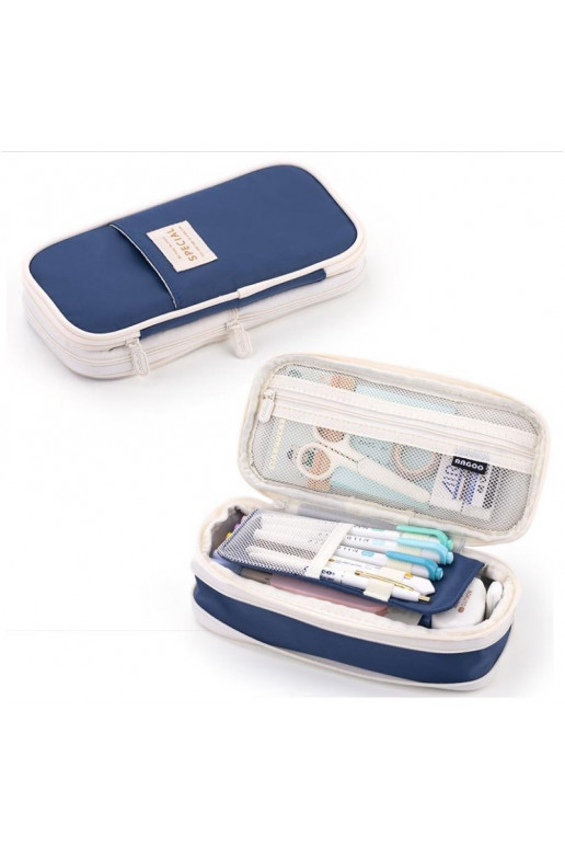 Pencil case dark blue PR03GRAN