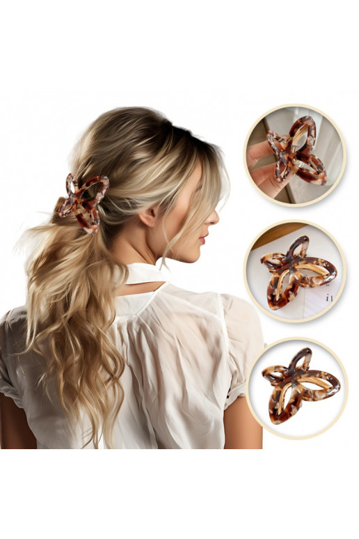 Hair clip, klamra  EK masa perłowa XL SP237BR