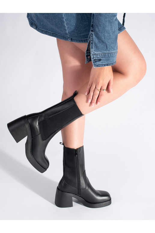 Boots black Chelsea boots high Sergio Leone