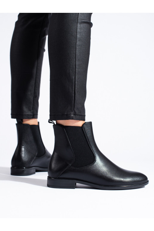 black Chelsea boots Sergio Leone