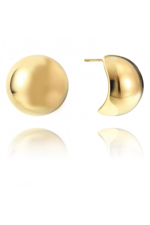 gold color-plated stainless steel earrings KST3115