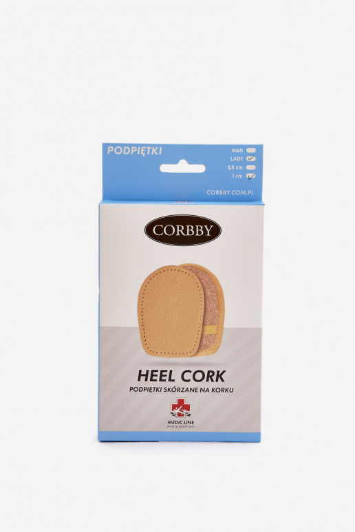 CORBBY Leather Cork heel pads