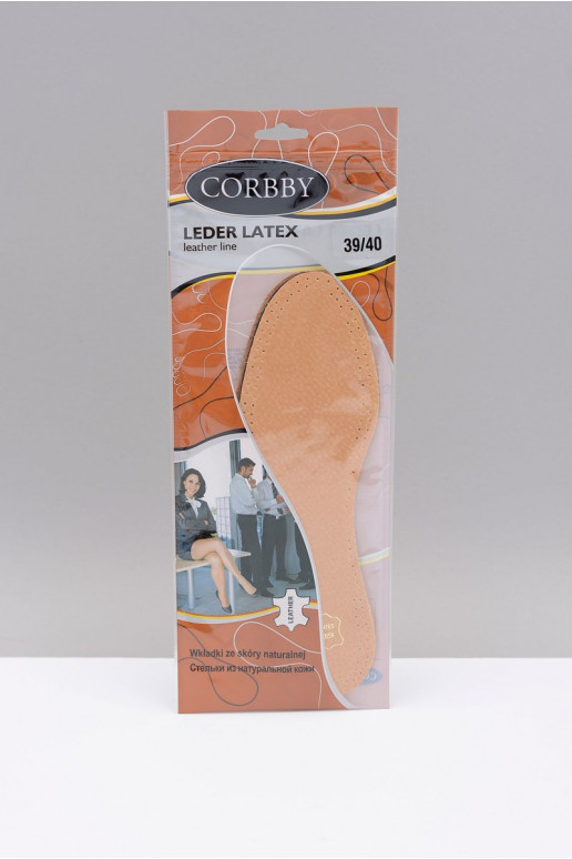 Corbby LEDER LATEX Leather insoles with activated carbon