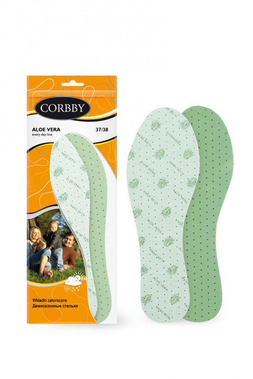 Corbby ALOE VERA insoles with aloe vera extract