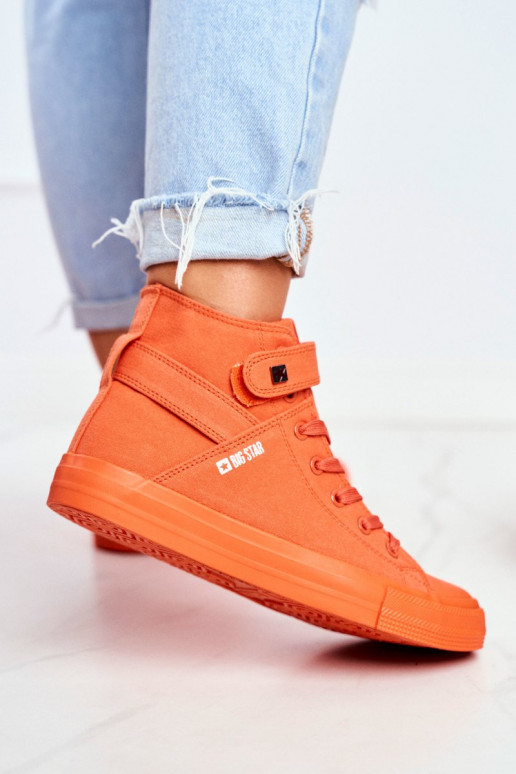 Women's High Sneakers Big Star FF274583 Orange