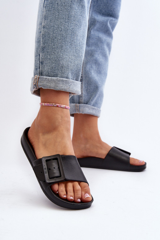 Women's Slides Big Star Black FF274A389