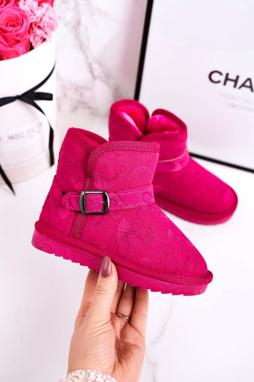 Children's Snow Boots With Fur Fuchsia Kawai