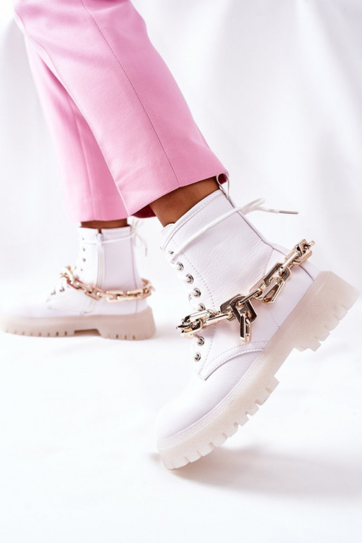 Stylish High Boots White Grail