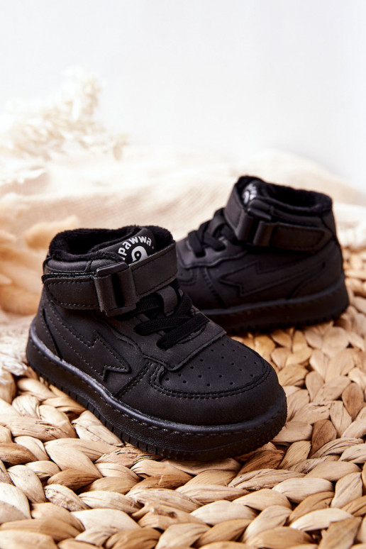 Children's Insulated High Sneakers Black Clafi