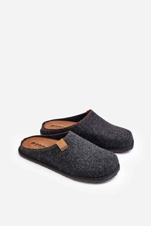 Men's Inblu SI000001 Dark Gray Prophylactic Slippers