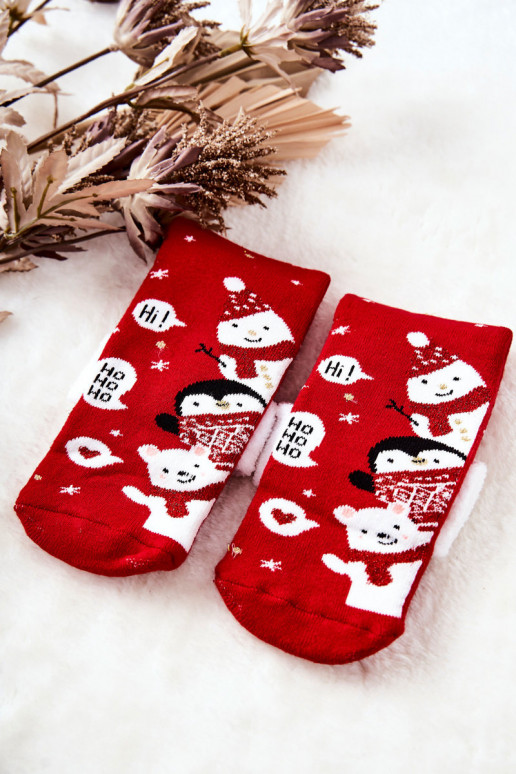 Socks Ho Ho Ho! red color