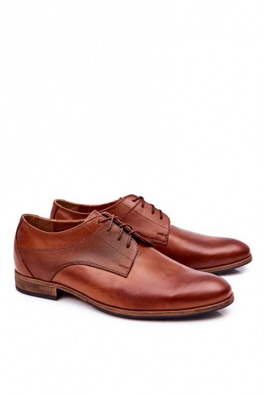 Classic Half Shoes Leather Bednarek 806 Brown