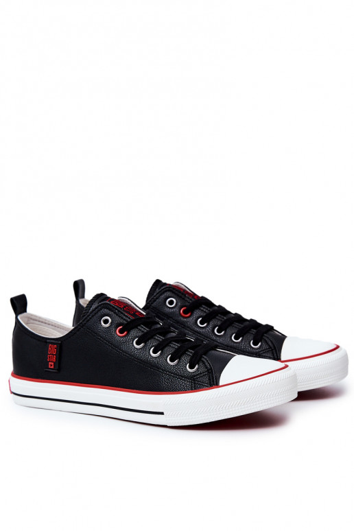 Men's Leather Sneakers BIG STAR JJ174068 Black