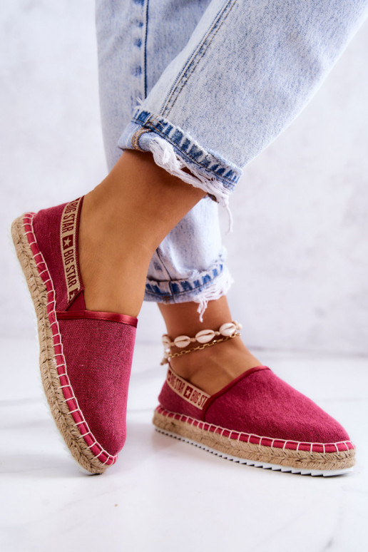 Slip-on espadrilles Big Star JJ274880 Dark pink