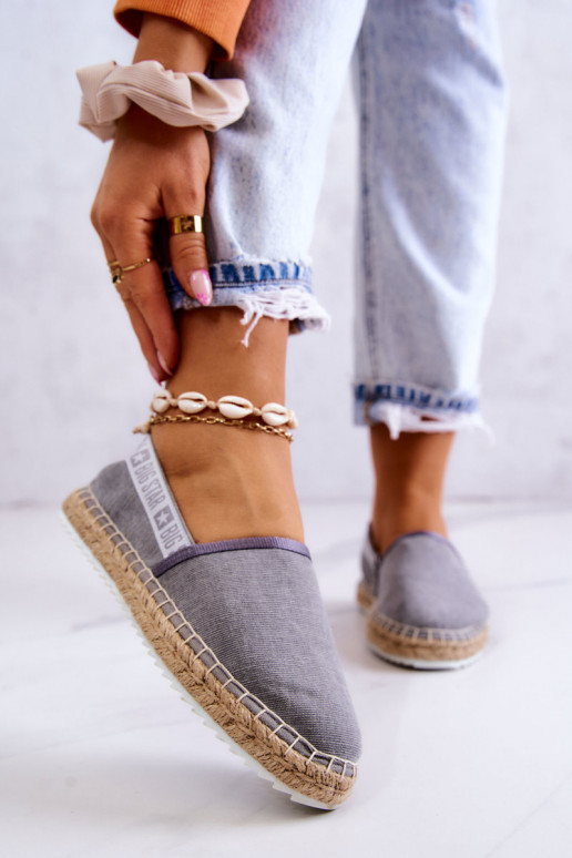 Slip-on espadrilles Big Star JJ274876 Grey