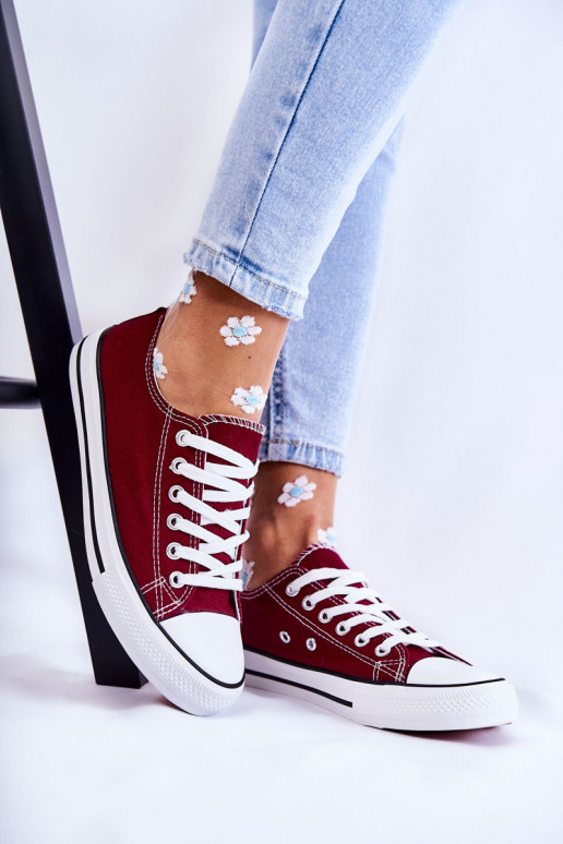 Women's Classic Sneakers maroon Be Mine