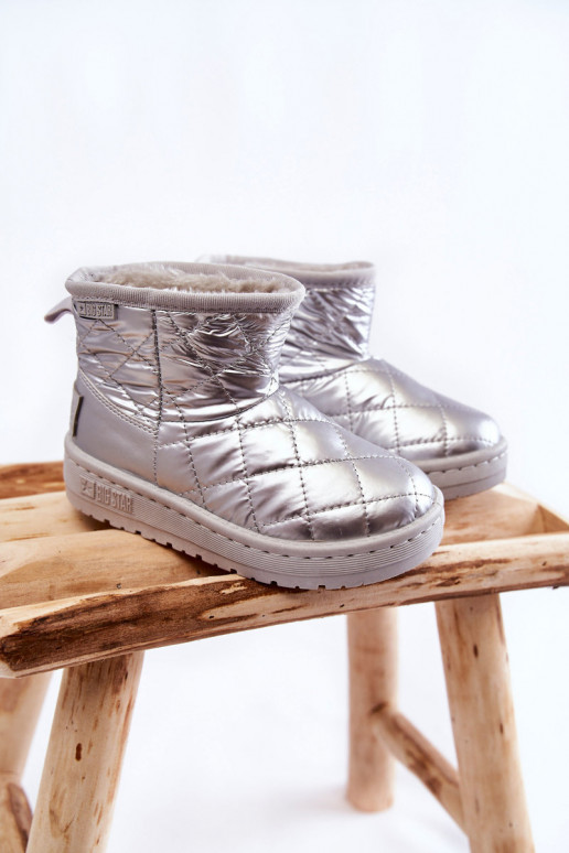 Children's Warm Snow Boots Big Star KK374241 Silver