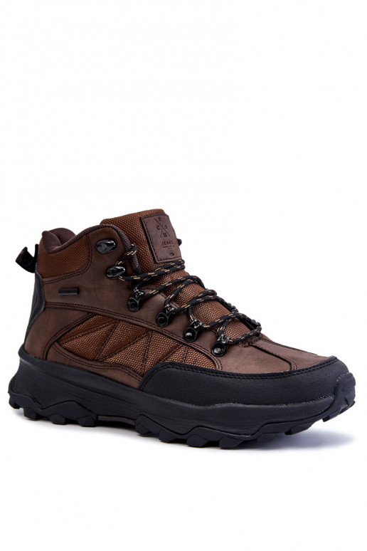 Men's Warm Trekking Shoes Cross Jeans KK1R4019C Dark brown