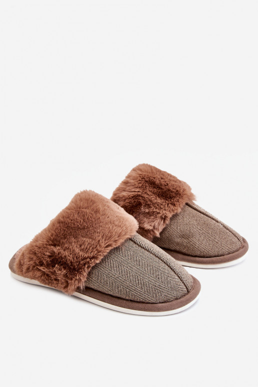 Men's Warm Slippers Brown Marcus