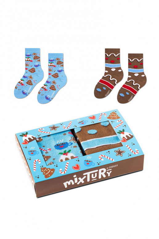 Set of children's socks Zooxy mixTURY Gingerbread cookies 2 pairs