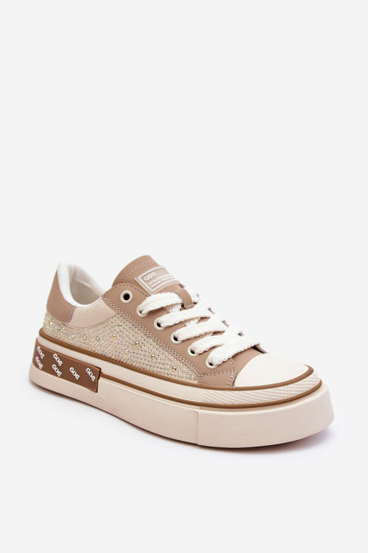 Women's Sneakers With Jets GOE LL2N4055 Beige