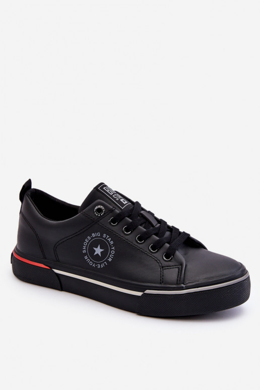 Men's Leather Sneakers Big Star LL174210 Black