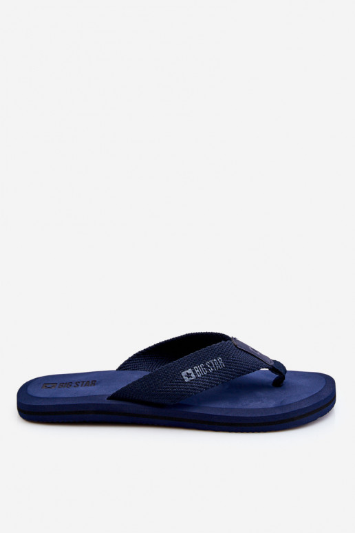 Men's Foam Flip Flops Big Star LL174617 Navy Blue