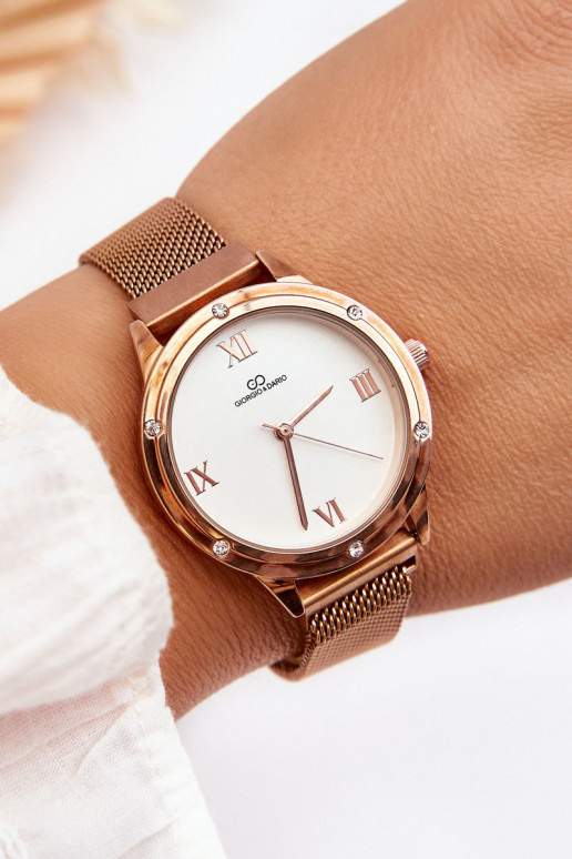 Giorgio&Dario Waterproof Magnet Watch Rose Gold