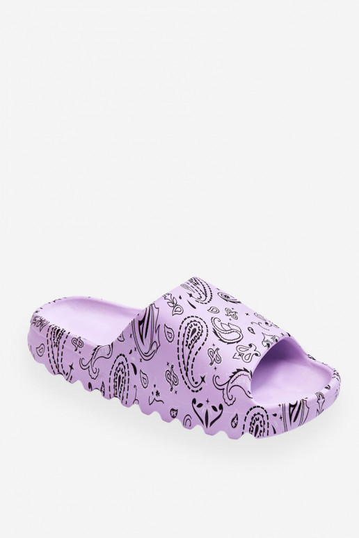 Fashionable women's slippers on a massive platform Violet Lorette