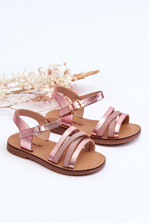 Children's Sandals With Straps Pink Isla