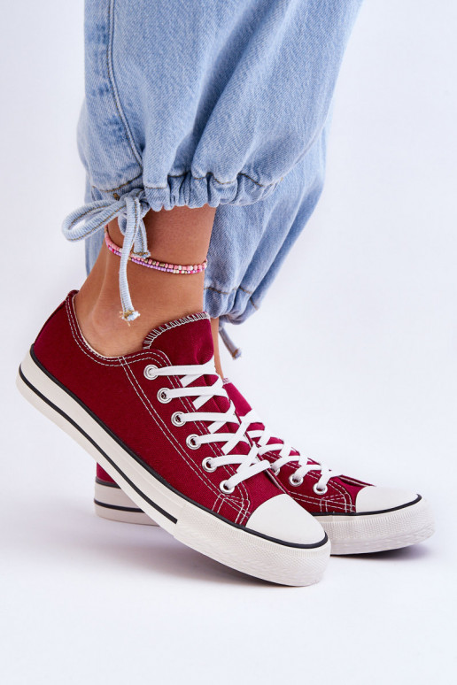 Classic Low Women's Sneakers Burgunde Vegas